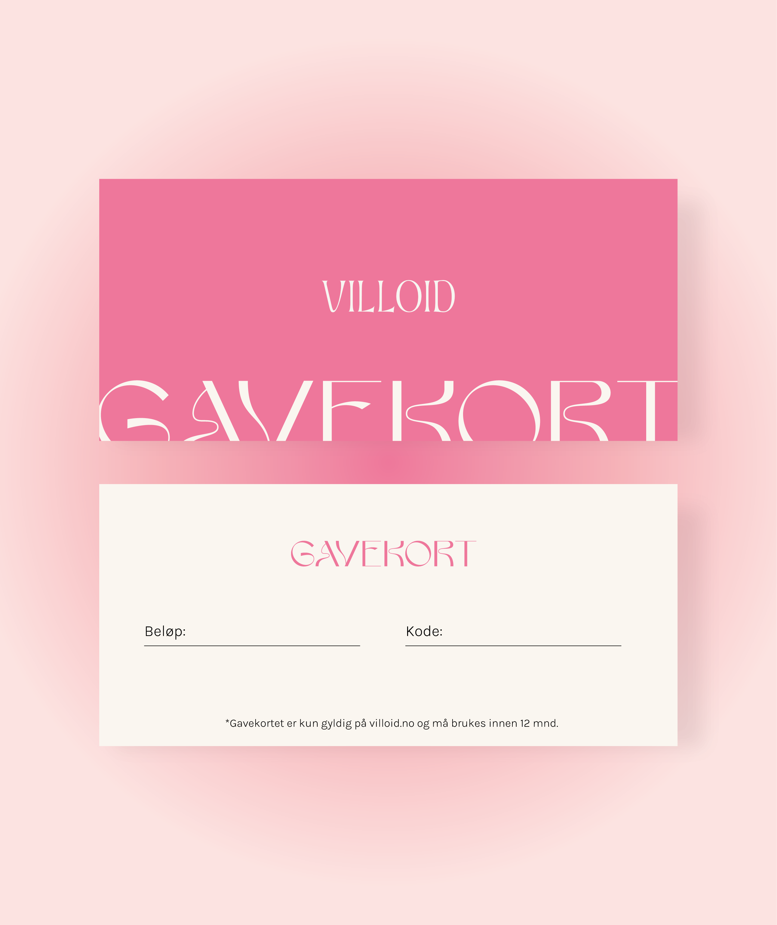 Digitalt Gavekort - Opptil 10 000 kr