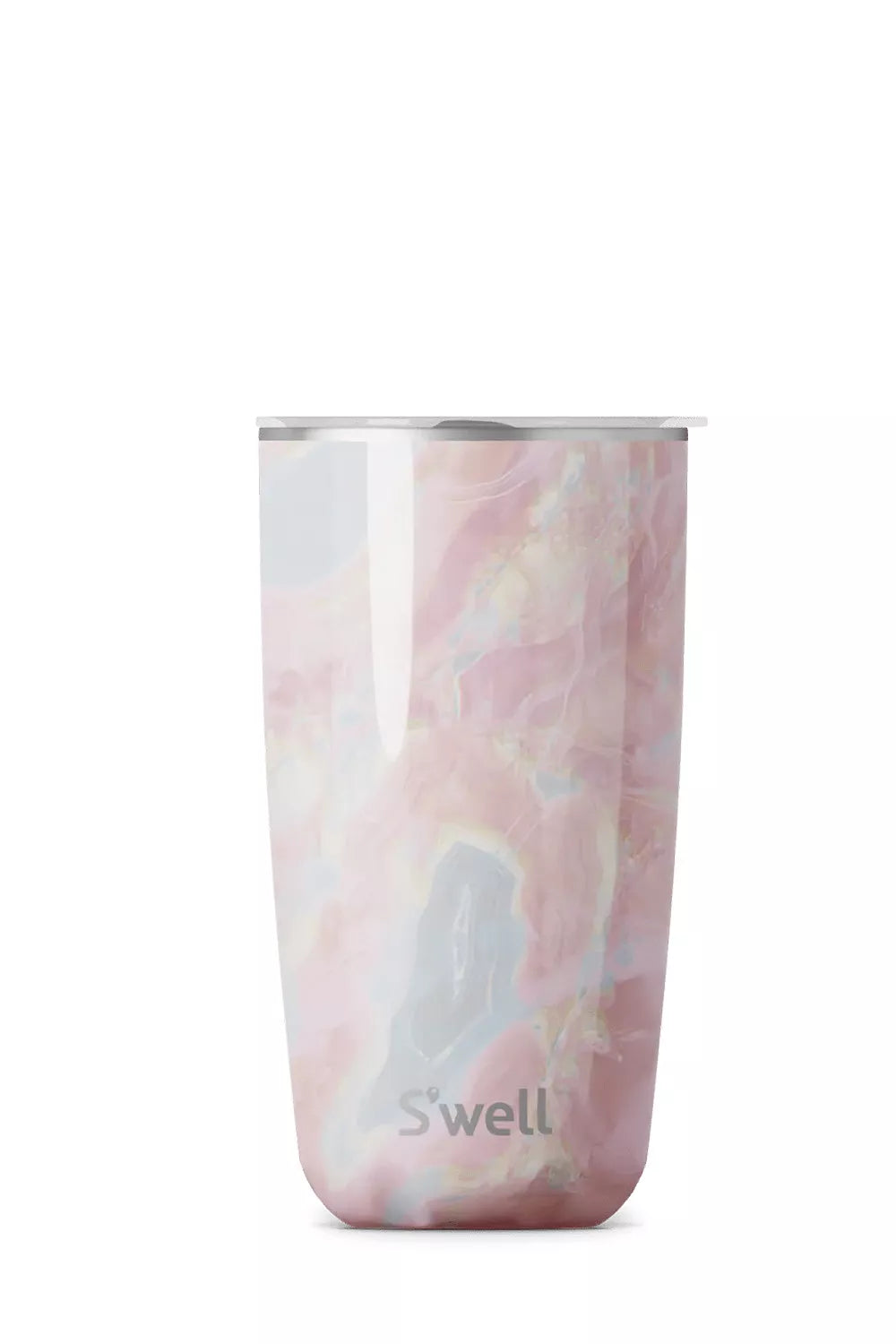 Tumbler With Lid - Geode Rose
