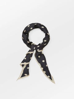 Polka Triangle Sia Scarf - Black