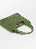Suede Clea Crochet Bag - Banana Palm Green