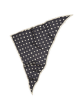 Polka Triangle Sia Scarf - Black