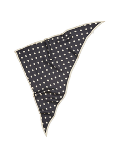 Polka Triangle Sia Scarf - Black