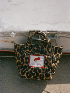 Leopa Canvas Gabby Bag - Black