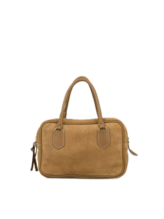 Suede Bree Bag - Almond Brown