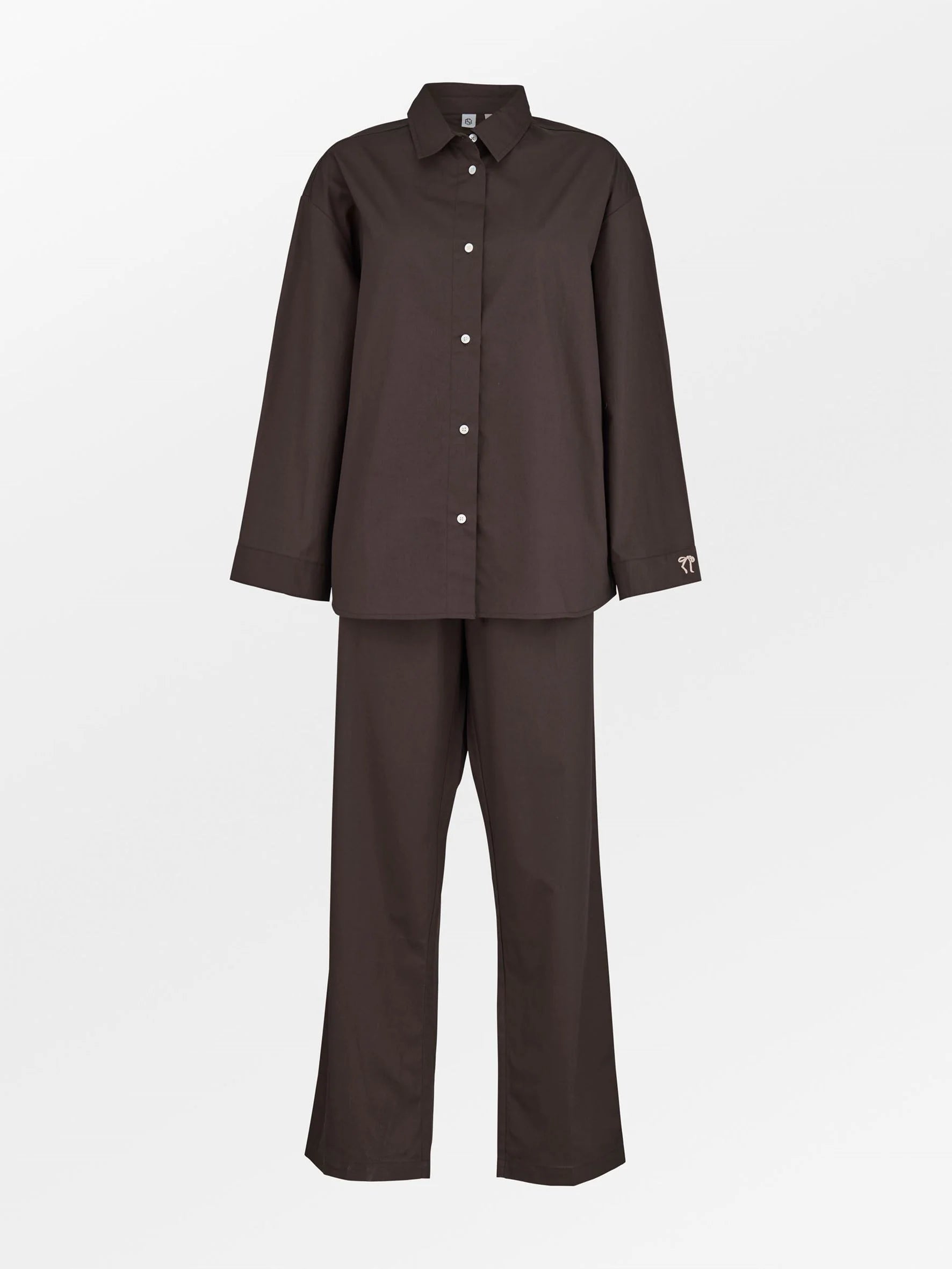 Aura Pyjamas Set - Hot Fudge Brown