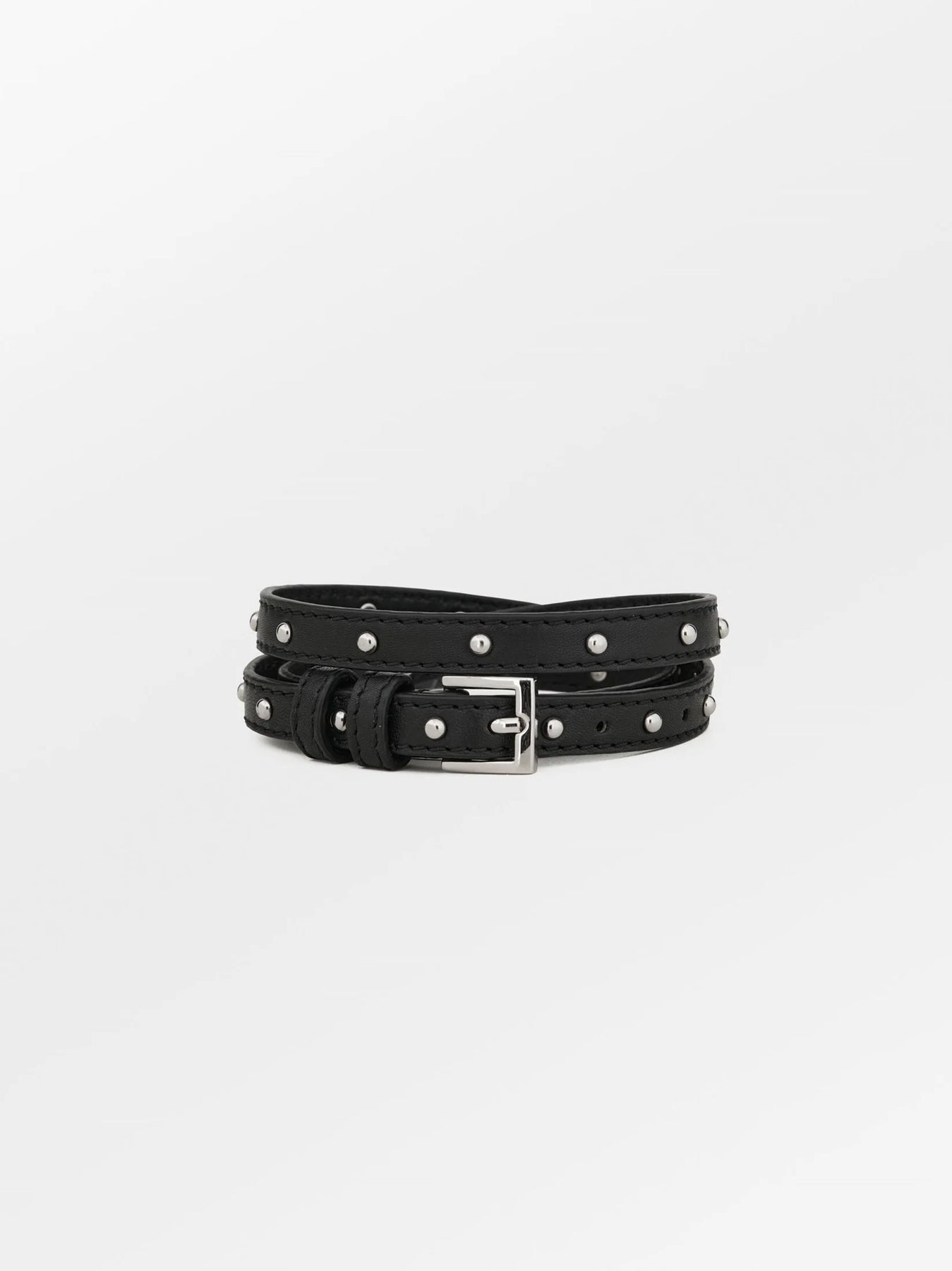 Nappa Stud Aria Belt - Black