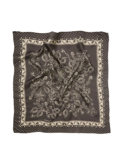 Dotted Flora Sia Scarf - Hot Fudge Brown