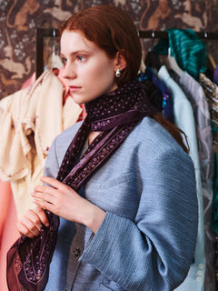 Lacia Tabby Sia Scarf - Fig Red