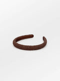 Solid Slim Beaded Hairbrace - Acorn Brown