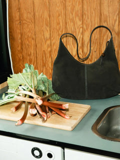 Suede Veg Gema Bag - Chocolate Torte