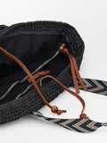 Paper Straw Pheobe Bag - Black