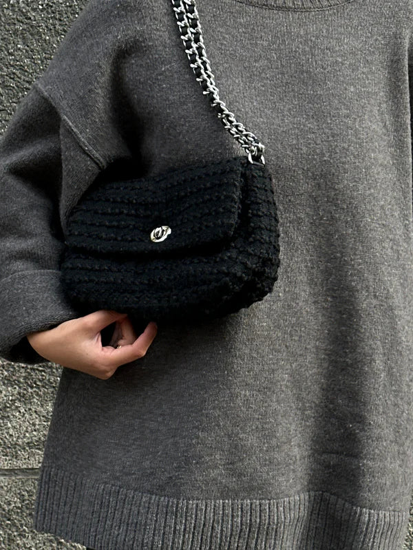 Ashby Hollis Bag - Black W/Silver