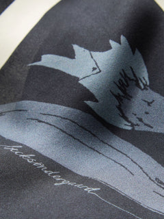 Magna Flower Sia Scarf - Black