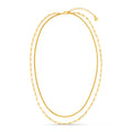Open Link Chain 2-Row Necklace - Gold
