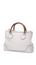 Gucci Bamboo Handle Tote Bag - Cream