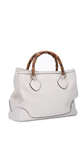 Gucci Bamboo Handle Tote Bag - Cream