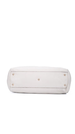 Gucci Bamboo Handle Tote Bag - Cream