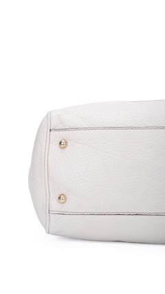 Gucci Bamboo Handle Tote Bag - Cream