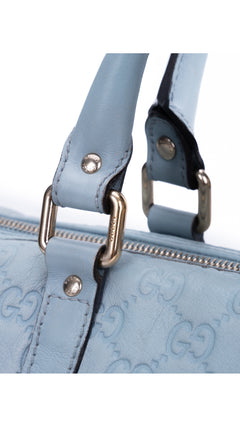 Gucci Boston Bag Monogram - Light Blue