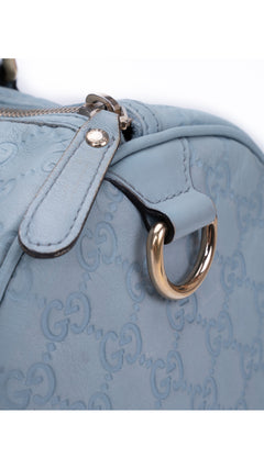 Gucci Boston Bag Monogram - Light Blue