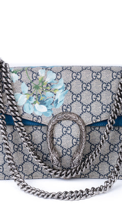 Gucci Dionysus Gg Blooms Shoulder Bag - Blue