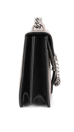Gucci Dionysus Gg Supreme Shoulder Bag Small - Grey/Black