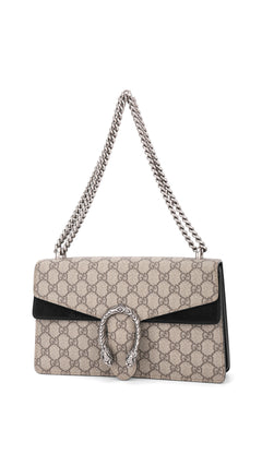 Gucci Dionysus Gg Supreme Shoulder Bag Small - Grey/Black