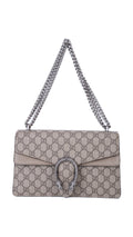 Gucci Dionysus Gg Supreme Shoulder Bag - Grey