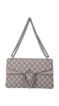 Gucci Dionysus Gg Supreme Shoulder Bag - Grey