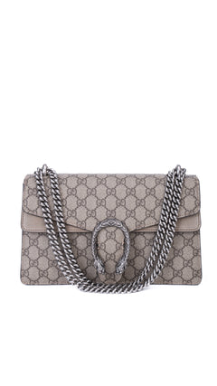 Gucci Dionysus Gg Supreme Shoulder Bag - Grey
