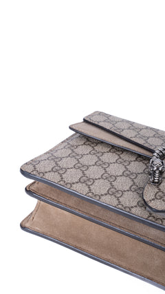 Gucci Dionysus Gg Supreme Shoulder Bag - Grey