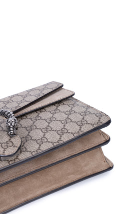 Gucci Dionysus Gg Supreme Shoulder Bag - Grey