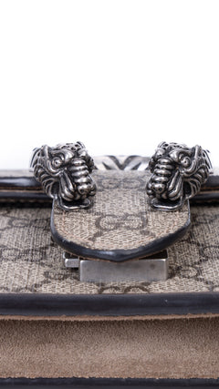 Gucci Dionysus Gg Supreme Shoulder Bag - Grey