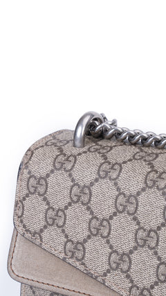 Gucci Dionysus Gg Supreme Shoulder Bag - Grey