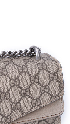 Gucci Dionysus Gg Supreme Shoulder Bag - Grey