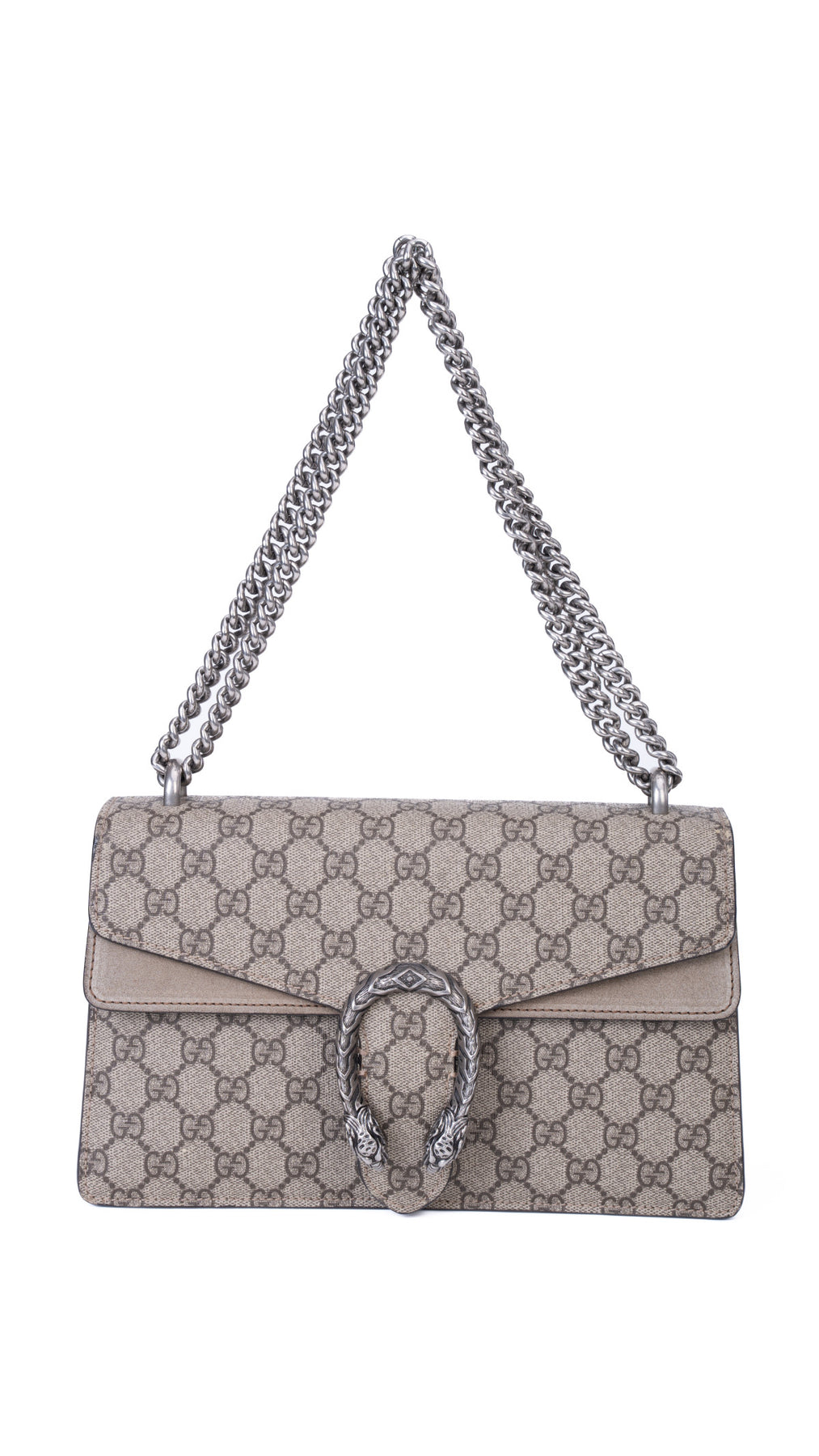 Gucci Dionysus Gg Supreme Shoulder Bag - Grey