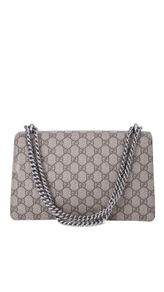 Gucci Dionysus Gg Supreme Shoulder Bag - Grey