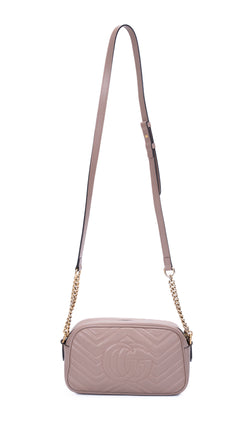Gucci Gg Marmont Matelassé Camera Bag - Dusty Pink