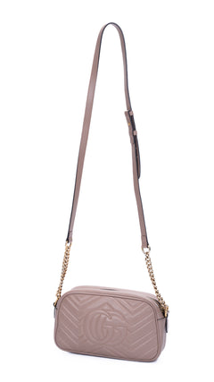 Gucci Gg Marmont Matelassé Camera Bag - Dusty Pink