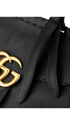 Gucci Gg Marmont Top Handle Bag - Black