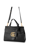 Gucci Gg Marmont Top Handle Bag - Black