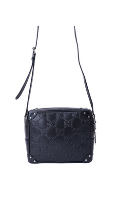 Gucci Gg Supreme Camera Box Bag - Black