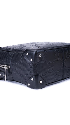 Gucci Gg Supreme Camera Box Bag - Black
