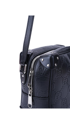 Gucci Gg Supreme Camera Box Bag - Black