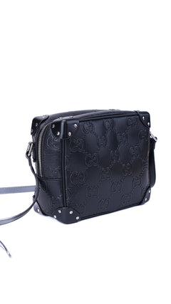 Gucci Gg Supreme Camera Box Bag - Black