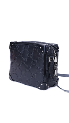 Gucci Gg Supreme Camera Box Bag - Black