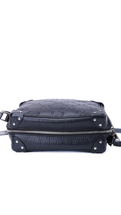 Gucci Gg Supreme Camera Box Bag - Black