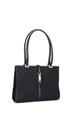 Gucci Gg Supreme Tote Bag - Black