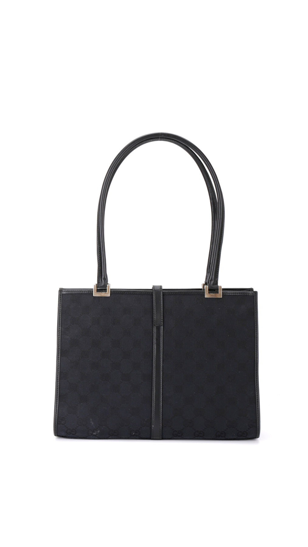 Gucci Gg Supreme Tote Bag - Black