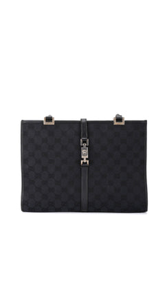 Gucci Gg Supreme Tote Bag - Black